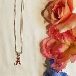 Alabama Script A Necklace (NWOT)